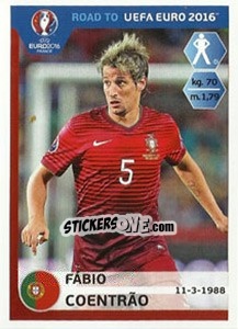 Sticker Fabio Coentrao - Road to UEFA Euro 2016 n. 229 - Panini