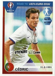 Cromo Cédric Soares - Road to UEFA Euro 2016 - Panini