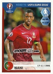 Sticker Nani - Road to UEFA Euro 2016 n. 236 - Panini