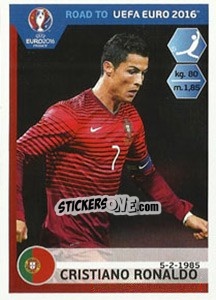 Sticker Cristiano Ronaldo - Road to UEFA Euro 2016 n. 240 - Panini