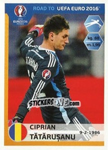 Sticker Ciprian Tatarusanu - Road to UEFA Euro 2016 - Panini