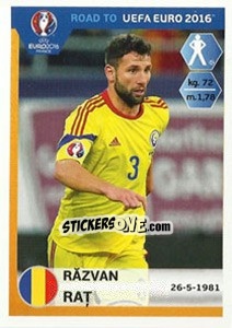 Sticker Razvan Rat - Road to UEFA Euro 2016 n. 242 - Panini