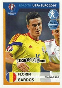 Figurina Florin Gardos - Road to UEFA Euro 2016 - Panini