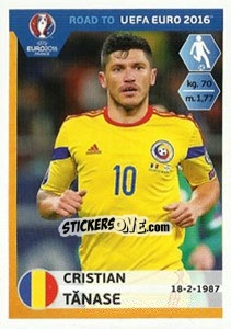 Sticker Cristian Tanase - Road to UEFA Euro 2016 n. 248 - Panini