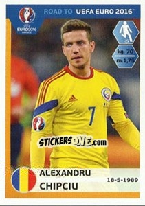 Sticker Alexandru Chipciu - Road to UEFA Euro 2016 - Panini