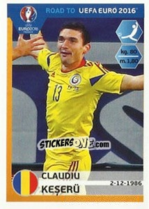 Sticker Claudiu Keseru - Road to UEFA Euro 2016 n. 255 - Panini