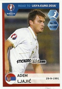 Sticker Adem Ljajic - Road to UEFA Euro 2016 n. 286 - Panini