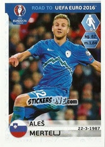 Sticker Ales Mertelj - Road to UEFA Euro 2016 n. 295 - Panini