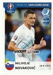 Sticker Milivoje Novakovic - Road to UEFA Euro 2016 n. 304 - Panini