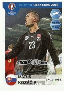 Sticker Matus Kozacik - Road to UEFA Euro 2016 n. 305 - Panini