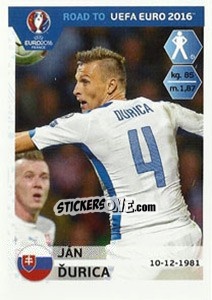 Sticker Jan Durica - Road to UEFA Euro 2016 n. 309 - Panini