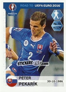 Figurina Peter Pekarik - Road to UEFA Euro 2016 - Panini