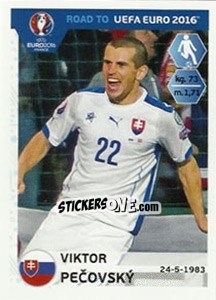 Sticker Viktor Pecovsky - Road to UEFA Euro 2016 n. 312 - Panini