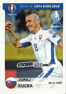 Sticker Juraj Kucka - Road to UEFA Euro 2016 n. 313 - Panini