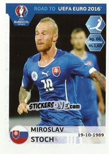 Sticker Miroslav Stoch - Road to UEFA Euro 2016 n. 319 - Panini
