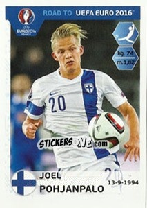 Sticker Joel Pohjanpalo - Road to UEFA Euro 2016 n. 334 - Panini