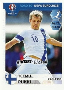 Figurina Teemu Pukki - Road to UEFA Euro 2016 - Panini