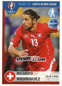 Sticker Ricardo Rodriguez - Road to UEFA Euro 2016 - Panini
