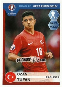 Sticker Ozan Tufan - Road to UEFA Euro 2016 - Panini