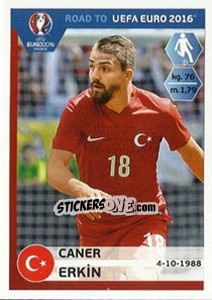 Sticker Caner Erkin - Road to UEFA Euro 2016 - Panini