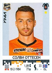 Sticker Солви Оттесен - Russian Football Premier League 2014-2015 - Panini