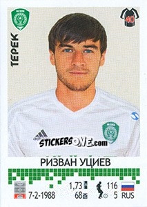 Figurina Ризван Уциев - Russian Football Premier League 2014-2015 - Panini