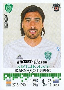 Sticker Факундо Пирис / Facundo Piriz - Russian Football Premier League 2014-2015 n. 323 - Panini