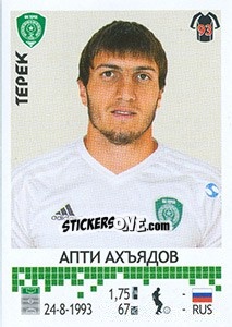 Sticker Апти Ахъядов - Russian Football Premier League 2014-2015 - Panini