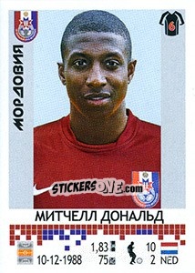 Sticker Митчелл Дональд - Russian Football Premier League 2014-2015 - Panini