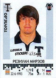 Sticker Резиуан Мирзов - Russian Football Premier League 2014-2015 n. 385 - Panini
