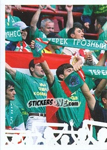 Sticker Болельщики Терека - Russian Football Premier League 2014-2015 n. 50 - Panini