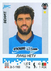 Sticker Луиш Нету / Luís Neto - Russian Football Premier League 2014-2015 n. 93 - Panini