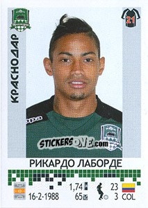 Cromo Рикардо Лаборде / Ricardo Laborde - Russian Football Premier League 2014-2015 - Panini