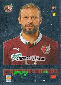 Sticker Гёкдениз Карадениз / Gökdeniz Karadeniz - Russian Football Premier League 2014-2015 n. 253 - Panini