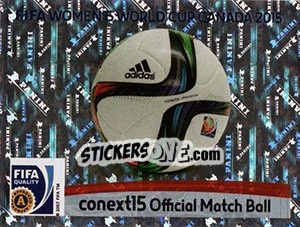 Sticker Official Ball - FIFA Women's World Cup Canada 2015 n. 2 - Panini
