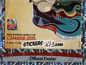 Sticker Poster - FIFA Women's World Cup Canada 2015 - Panini