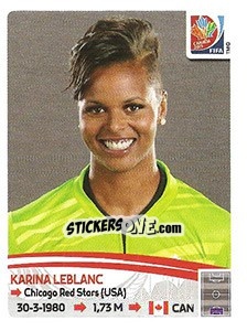 Figurina Karina LeBlanc - FIFA Women's World Cup Canada 2015 - Panini