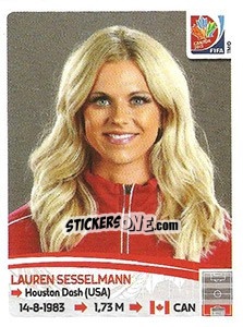 Sticker Lauren Sesselmann - FIFA Women's World Cup Canada 2015 n. 30 - Panini