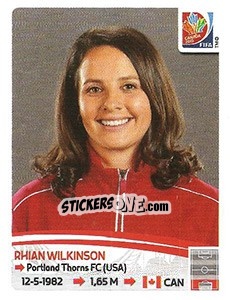 Figurina Rhian Wilkinson - FIFA Women's World Cup Canada 2015 - Panini