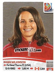 Sticker Rhian Wilkinson - FIFA Women's World Cup Canada 2015 n. 31 - Panini