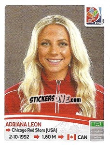 Sticker Adriana Leon - FIFA Women's World Cup Canada 2015 n. 39 - Panini