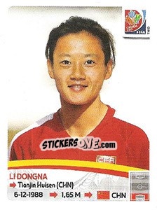 Figurina Li Dongna - FIFA Women's World Cup Canada 2015 - Panini