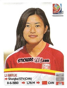 Sticker Li Jiayue - FIFA Women's World Cup Canada 2015 - Panini