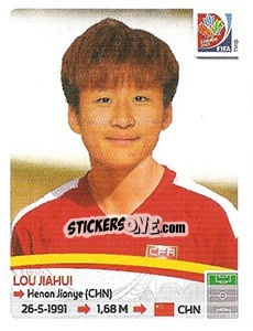 Figurina Lou Jiahui - FIFA Women's World Cup Canada 2015 - Panini