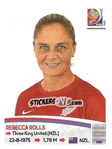 Sticker Rebecca Rolls - FIFA Women's World Cup Canada 2015 - Panini