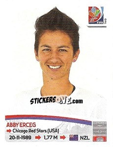 Sticker Abby Erceg - FIFA Women's World Cup Canada 2015 - Panini