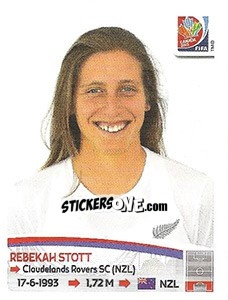 Sticker Rebekah Stott - FIFA Women's World Cup Canada 2015 - Panini