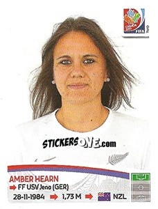 Sticker Amber Hearn - FIFA Women's World Cup Canada 2015 - Panini