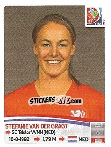 Sticker Stefanie van der Gragt - FIFA Women's World Cup Canada 2015 - Panini