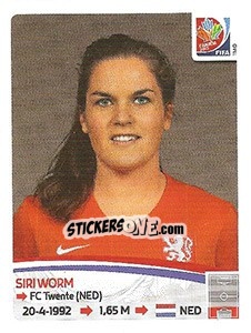 Figurina Siri Worm - FIFA Women's World Cup Canada 2015 - Panini